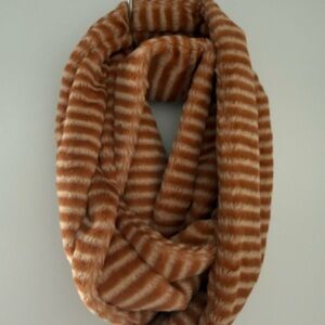 Anthropologie Warm Tan Striped Scarf